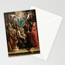 Disputation of the Holy Sacrament by Peter Paul Rubens Stationery Card