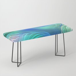 Iridescent Peacock Background Bench
