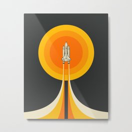 The Space Shuttle Metal Print | Graphicdesign, Spacetravelposter, Digital, Curated, Minimalspace, Nasaartprint, Space, Nasashuttle, Scifi, Nasaspaceshuttle 