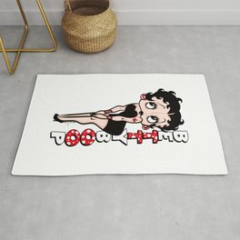 Betty Boop Color (Full Sized) By Art In The Garage  Rug