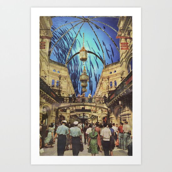 Ocean Mall Art Print