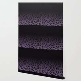 Leopard print ombre purple Wallpaper