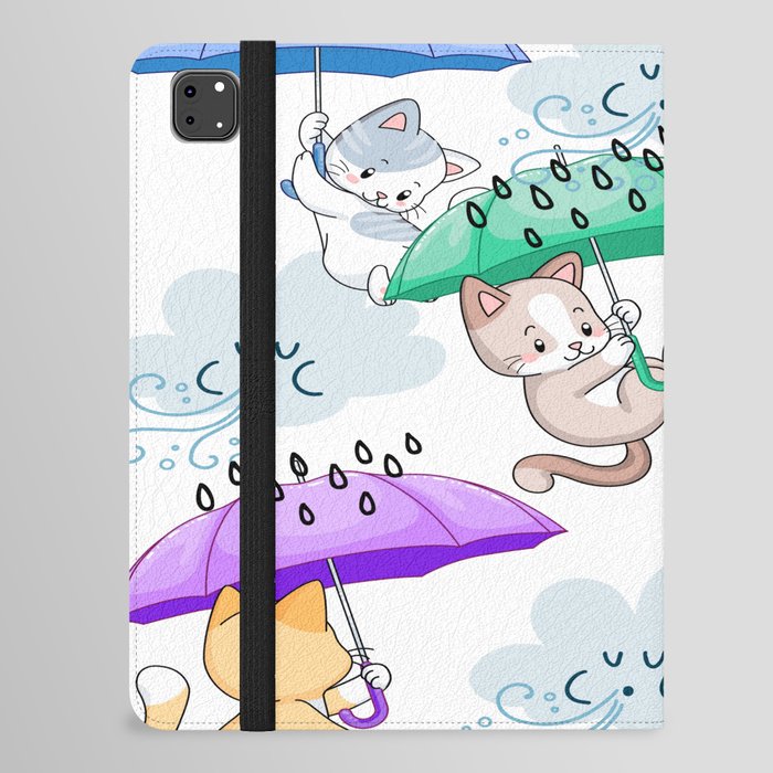 Cats Bad Weather iPad Folio Case