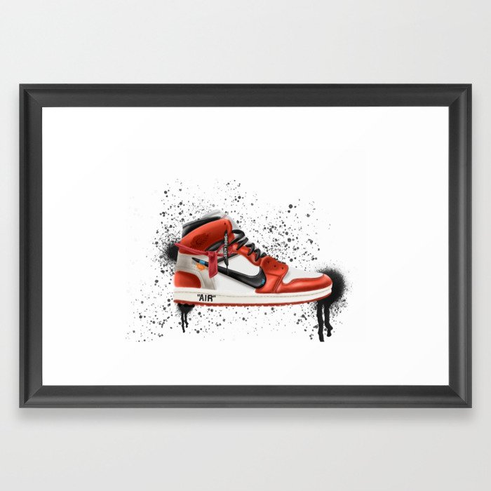 OFF WHITE J1 Framed Art Print by onlymy2cents | Society6