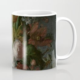 Rachel Ruysch - Still life with flowers in a glass vase (1690-1720) Coffee Mug