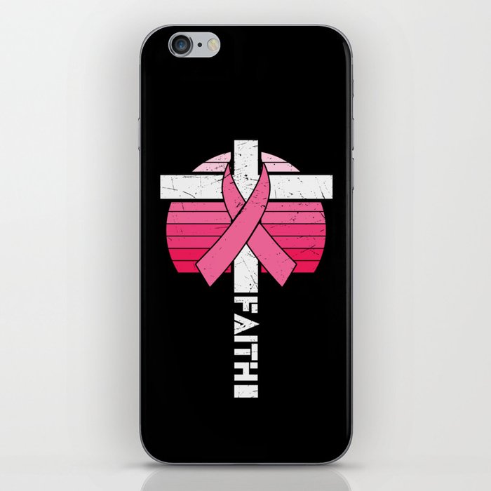 Religious Faith Breast Cancer Awareness iPhone Skin