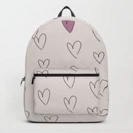 purple hearts Backpack