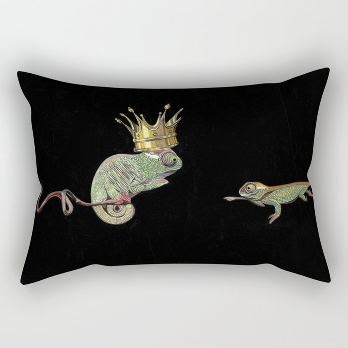 Chameleon Monarchy Rectangular Pillow