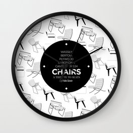 CHAIRS - A tribute to seats (special edition) Wall Clock