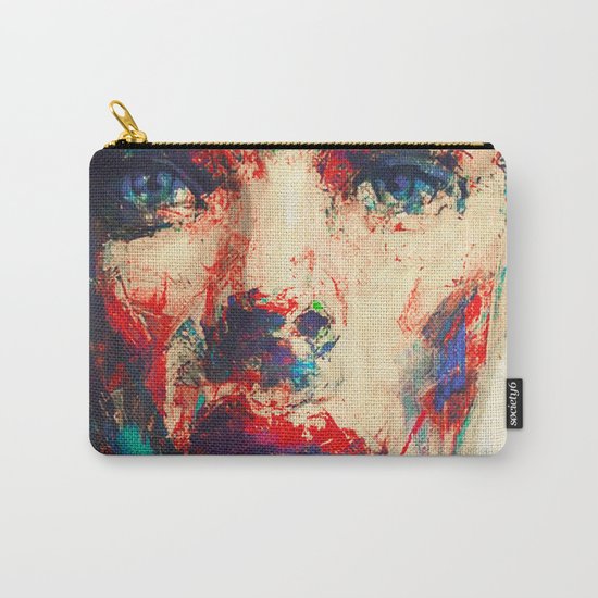 Face in Saturated Color's 3 Carry-All Pouch