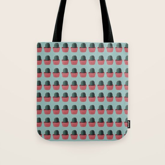 Cactus in Pot Pattern - Gouache Painting Tote Bag by ... This painting was inspired by the places that collect vast amounts of potted cacti — in a garden, in a shop, or on a porch.