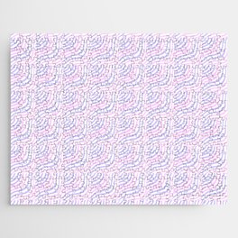 Pastel Pink and Purple Striped Shells Jigsaw Puzzle
