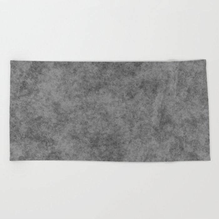 Concrete Gray Texture - Rough Weathered Version Beach Towel