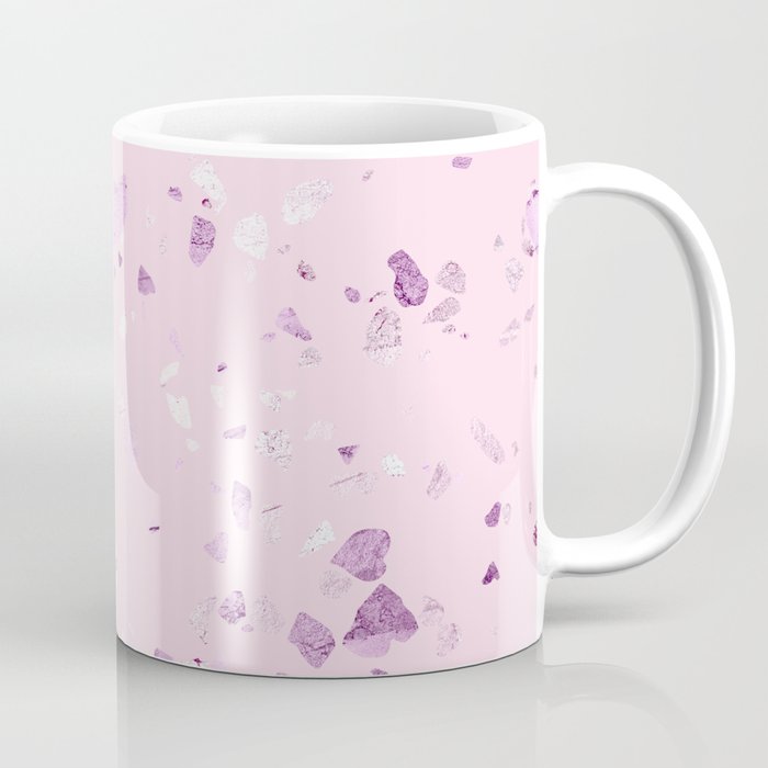 Raspberry Pink Quartz Terrazzo Coffee Mug