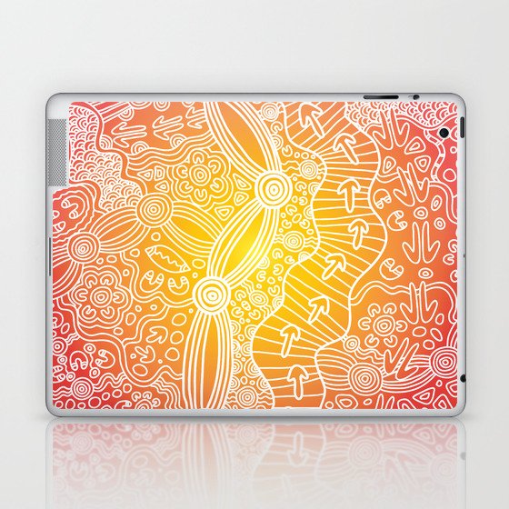 Authentic Aboriginal Art - 2022 sunset Laptop & iPad Skin