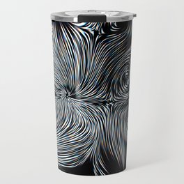Swirl glitch shapes Travel Mug