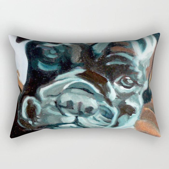 Smokey the Boxer Dog Rectangular Pillow