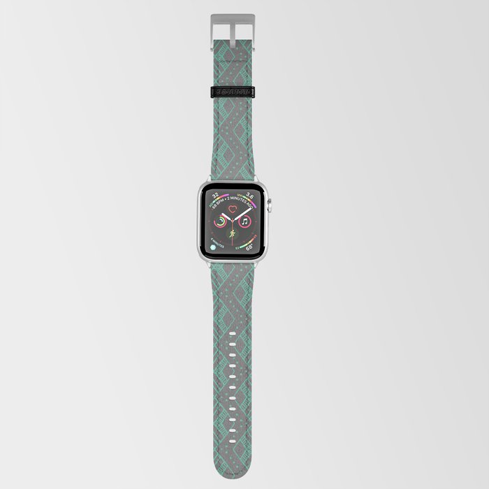 ZigZag - Mint & Gray Apple Watch Band