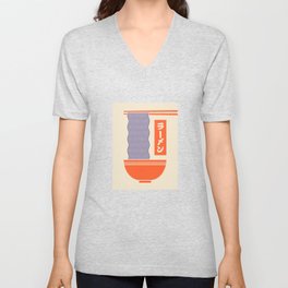 Ramen Minimal - Cream V Neck T Shirt