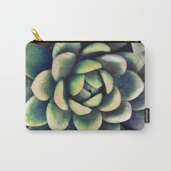 Green & yellow succulent Carry-All Pouch