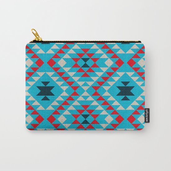 Geometric tribal pattern Carry-All Pouch