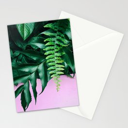 pink and foliage ii Stationery Card