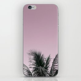 Good Vibes Pink Palm Photography iPhone Skin