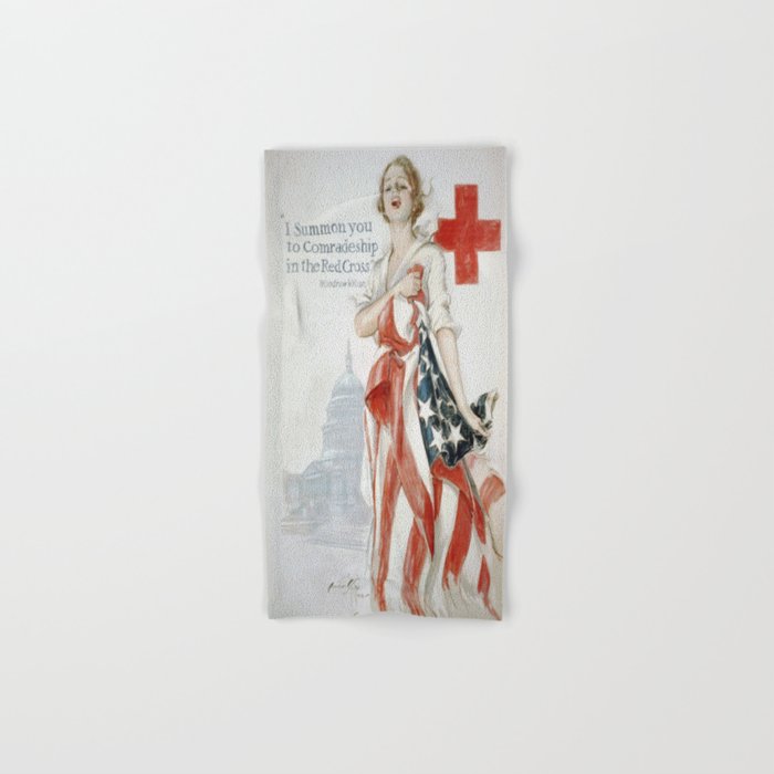 Vintage poster - American Red Cross Hand & Bath Towel