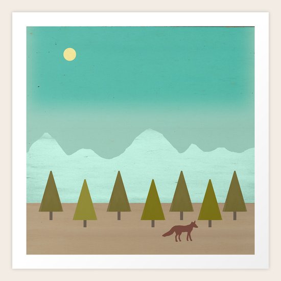 Evening Moon Art Print