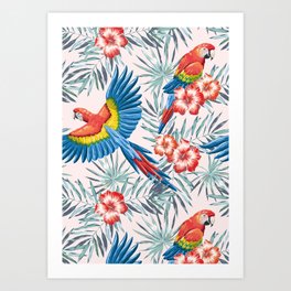 Macaw Art Prints Society6
