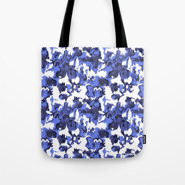 Indigo Floral Tote Bag