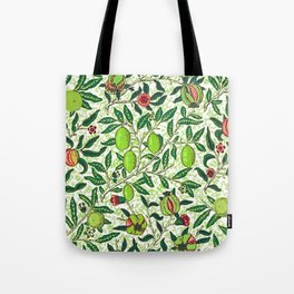 William Morris Exotic Fruit, Lime Green Tote Bag