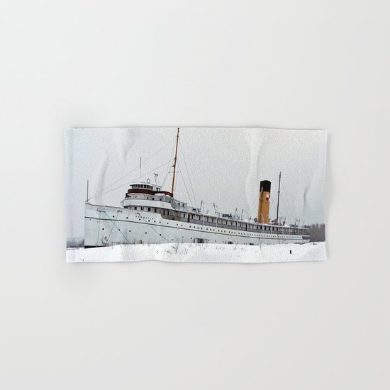 SS Keewatin in Winter White Hand & Bath Towel