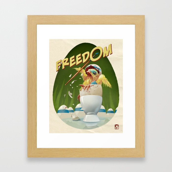 Freedom Egg Framed Art Print