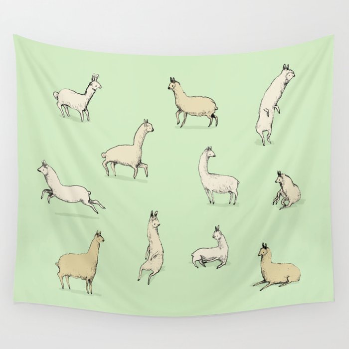 Llamas Wall Tapestry