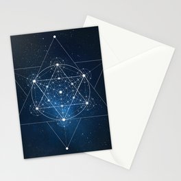 Sacred Geometry Galaxy Stationery Cards