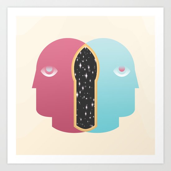 Between Us Art Print