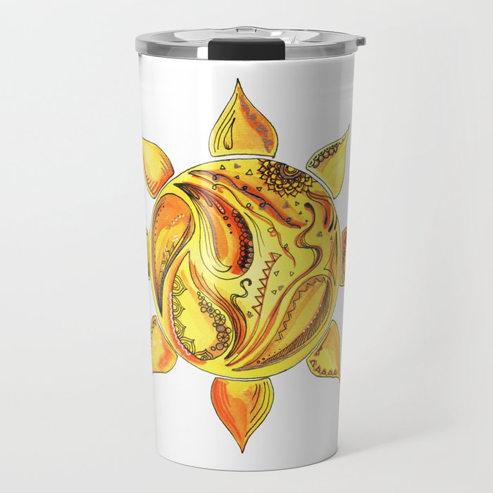 Paisley Sunshine Travel Mug