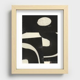 Black and White Movement Recessed Framed Print