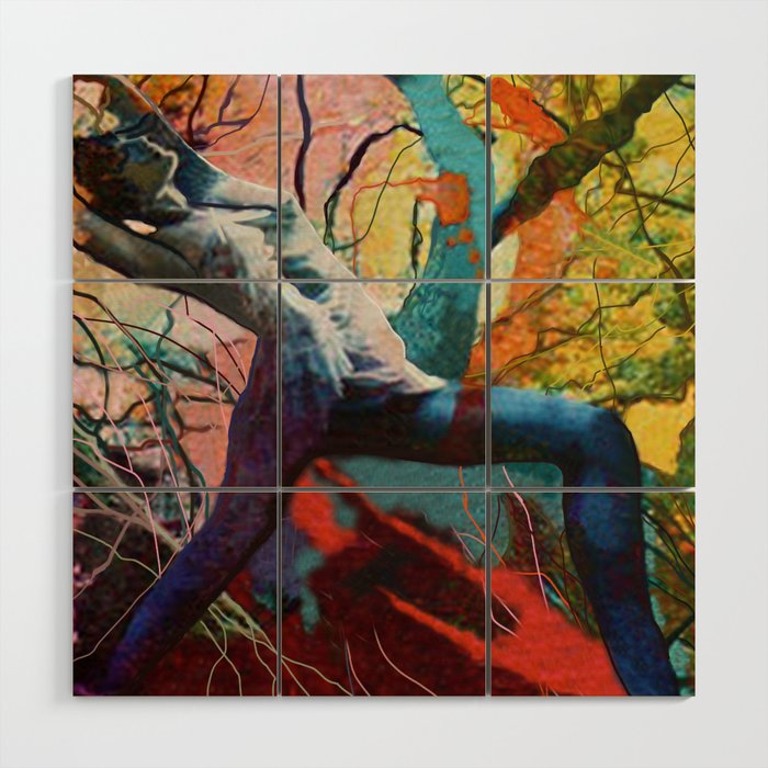 Dancing in the Forest Wood Wall Art