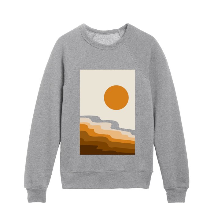 Retro Landscape 03A Kids Crewneck