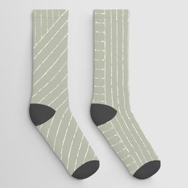 Lines (Linen Sage) Socks