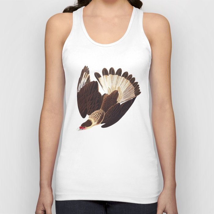 Brazilian Caracara Eagle by Audubon Tank Top