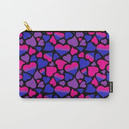Bisexual Pride Hearts Carry-All Pouch
