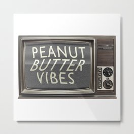 Peanut Butter Vibes Metal Print | Digital, Pop Art, Retro, Gooey, Static, Graphicdesign, Concept, Glassanimals, Zaba, Oldtv 