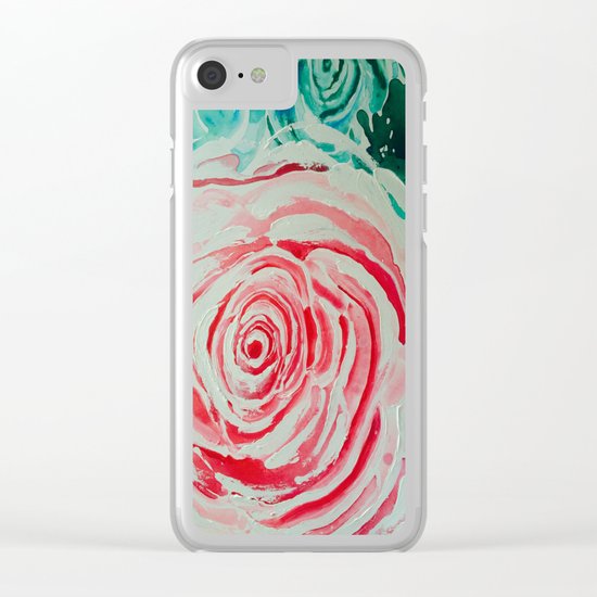 Where the Pink Roses Grow, Summer is Ending and Romantic Fall Nights are Here Clear iPhone Case