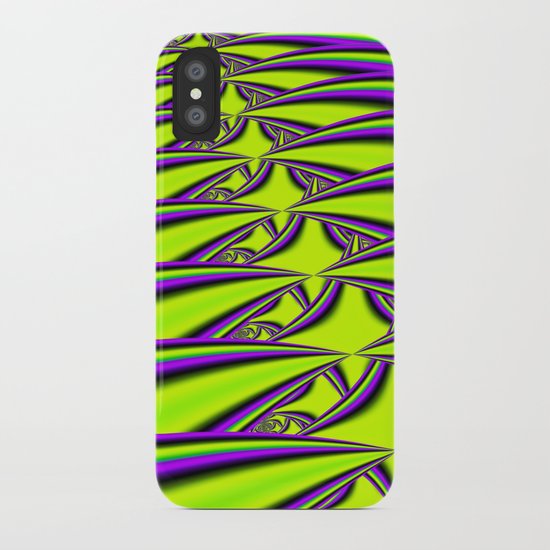 Lime n Purple iPhone Case