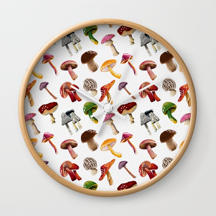 Mushrooms Wall Clock