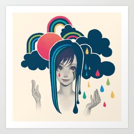 Sun And Rain Art Print