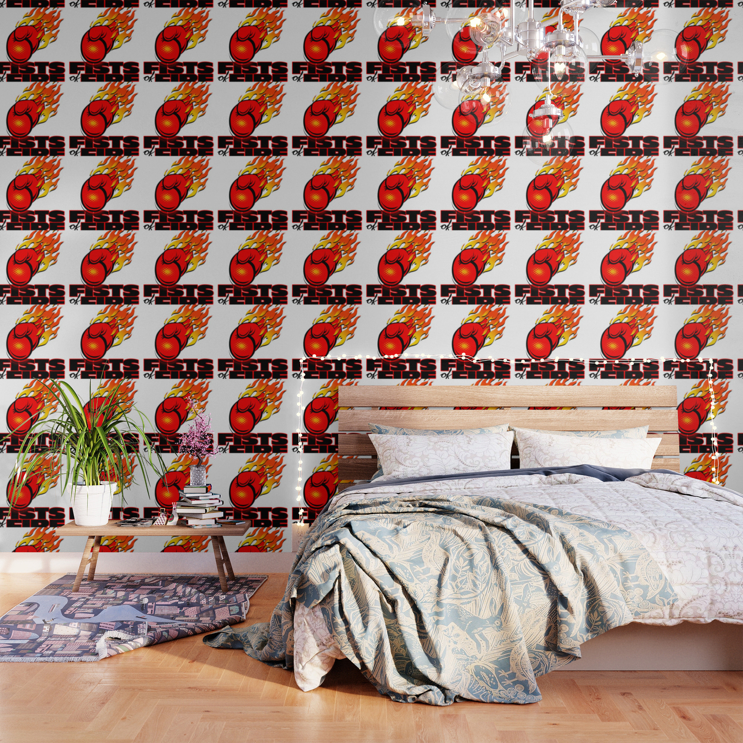 Fists Of Fire Wallpaper By Dec02 Society6